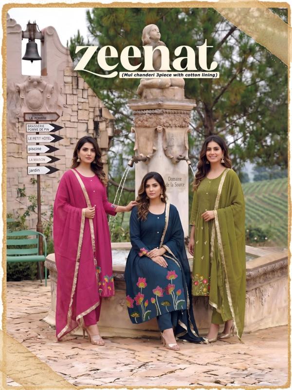 Desi kudi zeenat 3pcs wholesale kurti